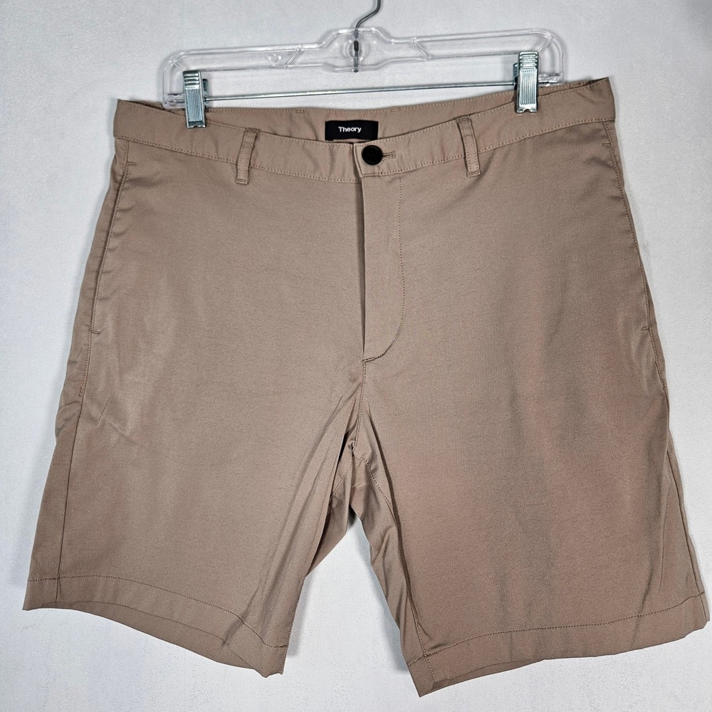 Theory Zaine Neoteric Men's 34 Flat Front Chino Short Summer Gorpcore Minimalist